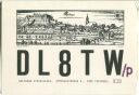 Postkarte - QSL - QTH - Funkkarte - DL8TW/p - Tübingen