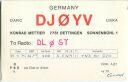 QSL - QTH - Funkkarte - DJ0YV - Dettingen