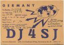 QSL - Funkkarte - DJ4SJ - Bopfingen - 1958
