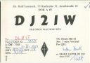 QSL - QTH - Funkkarte - DJ2IW - Karlsruhe