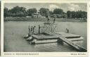 Postkarte - Karlsruhe - Rheinstrandbad bei Rappenwörth