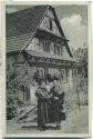 Postkarte - Marlen - zwei Frauen mit Maschenkappen&nbsp;