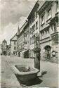 Villingen - Obere Strasse mit Narro-Brunnen - Foto-AK