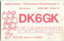 QSL - QTH - Funkkarte - DK6GK - Konstanz