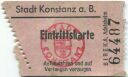 Stadt Konstanz am Bodensee - Eintrittskarte