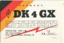 QSL - Funkkarte - DK4GX - Säckingen