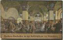 München - Parterre-Bierhallen im Hofbräuhaus - Künstlerkarte Fritz Quidenus