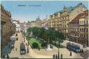 Postkarte - München - Promenadeplatz 1922 - Strassenbahn