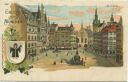 Postkarte - Gruss aus München - Marienplatz