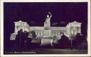 Postkarte - München Bavaria mit Ruhmeshalle - Nachtaufnahme
