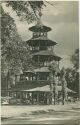 München - Englischer Garten - Chinesischer Turm - Foto-AK 20er Jahre