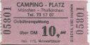 München-Thalkirchen - Camping-Platz - Gebührenquittung