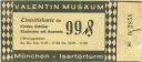München - Valentin Musäum - Eintrittskarte