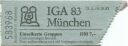 IGA 83 München - Eintrittskarte