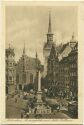 Postkarte - München - Marienplatz und altes Rathaus