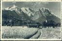 Postkarte - Garmisch-Partenkirchen - Zugspitzenmassiv 30er Jahre