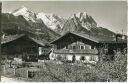 Postkarte - Garmisch - Bauernhäuser