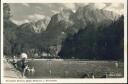 Grainau - Strandbad gegen Alpspitze und Waxenstein - Foto-AK 30er Jahre