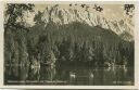 Badersee gegen Waxenstein und Zugspitze - Foto-AK