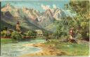 Postkarte - Garmisch - Loisachthal - signiert Heinisch