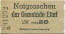 Notgroschen der Gemeinde Ettal - DM -.20