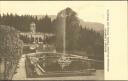 Postkarte - Schloss Linderhof - Gartenanlage