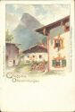 Gruss aus Oberammergau - Künstlerkarte
