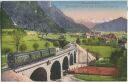 Postkarte - Mittenwald - Bahn - Viadukt