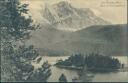 Postkarte - Eibsee - Blick auf die Zugspitze