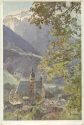 Künstlerkarte - Franziskaner Kirche - E. H. Compton