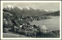 Tegernsee gegen Wallberg - Setzberg und Blauberg - Foto-AK