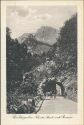 Ansichtskarte - Berchtesgaden - Felsentor - Strasse nach Ramsau