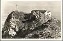 Postkarte - Hochfellnhaus - Gipfelkreuz