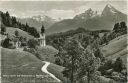 Maria Gern mit Watzmann und Steinernem Meer - Foto-AK