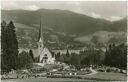 Bad Wiessee mit Blick nach Tegernsee - Friedhof - Foto-AK