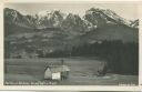 Partie an der Schönau - Blick auf Göll und Brett - Foto-AK