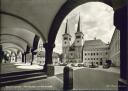 Postkarte - Berchtesgaden - Stiftskirche - Schlossplatz