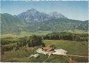 Gaststätte Neubichler Alm mit Blick zum Staufen und Zwiesel - AK Großformat