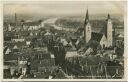 Ingolstadt - Stadtpfarrkirche mit Blick zur Donau - Foto-AK