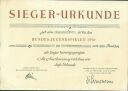 Augsburg - Sieger-Urkunde - Bundes-Jugendspiele 1954