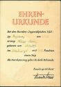 Augsburg - Bundes-Jugendspiele 1956 - Ehrenurkunde