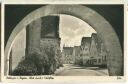 Oettingen - Blick durchs Schlosstor - Foto-Ansichtskarte