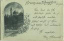 Postkarte - Kempten - Burghalde - signiert E F (Eugen Felle)