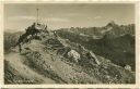 Postkarte - Nebelhorngipfel - Blick gegen Zugspitze und Hochvogel