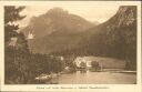 Ansichtskarte - Alpsee mit Hotel Alpenrose und Schloss Neuschwanstein