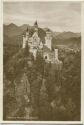 Schloss Neuschwanstein - Foto-AK 20er Jahre