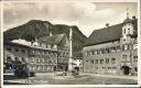 Immenstadt - Marktplatz - Gasthaus zum Ochsen - Hotel Gold. Adler - Foto-AK