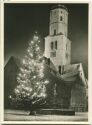 Postkarte - Biberach - Marktplatz zur Weihnachtszeit