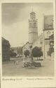 Ravensburg - Marienplatz mit Blaserturm und Rathaus - Foto-AK