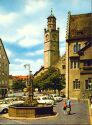 Ravensburg - Marienplatz mit Marktbrunnen und Blaserturm